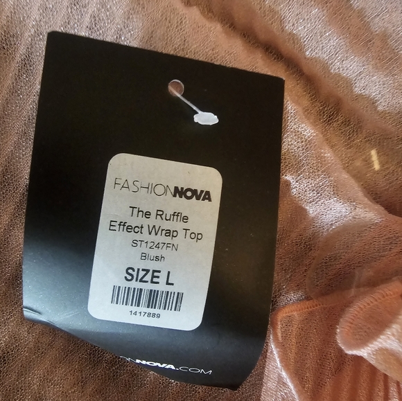 pink Ruffle rap top - Picture 7 of 10